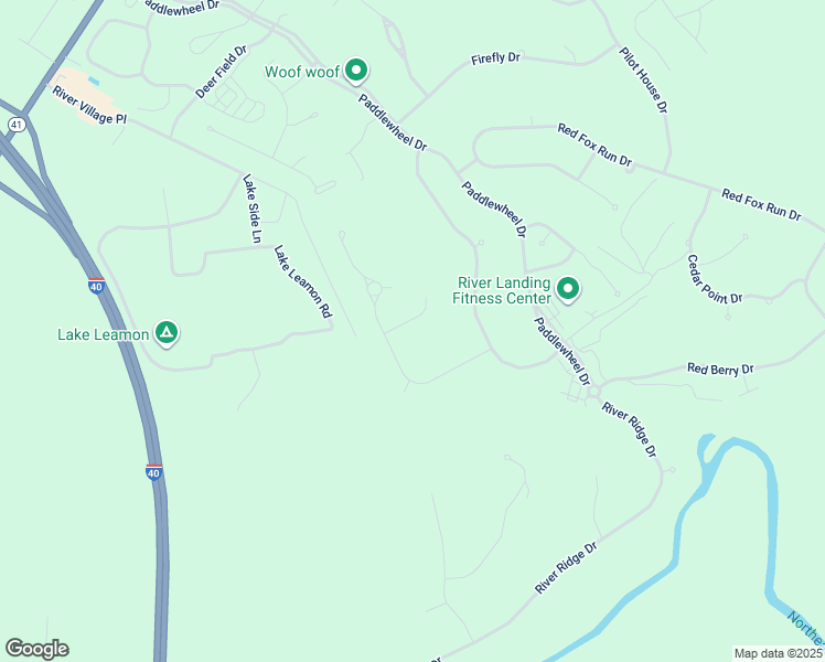 map of restaurants, bars, coffee shops, grocery stores, and more near 114 Sugar Maple Court in Wallace