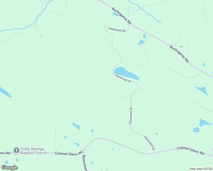 map of restaurants, bars, coffee shops, grocery stores, and more near 22 Cambridge Court in Little Rock