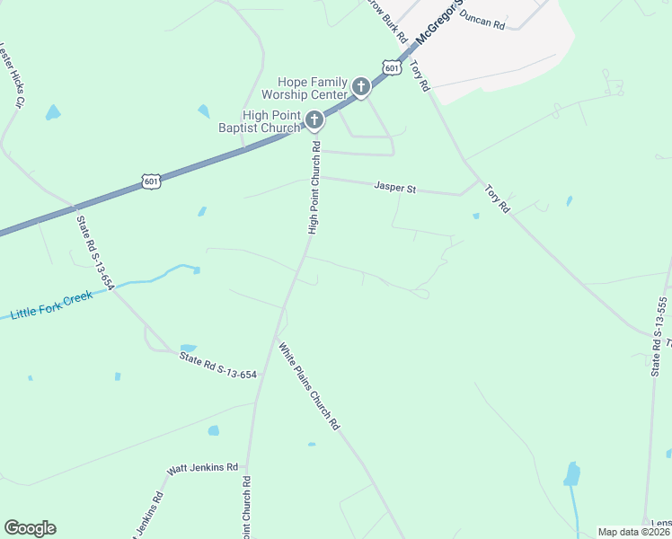 map of restaurants, bars, coffee shops, grocery stores, and more near 367 High Point Church Road in Pageland