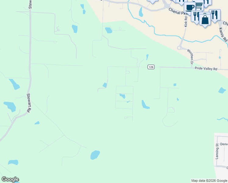 map of restaurants, bars, coffee shops, grocery stores, and more near 800 Layman Lane in Little Rock