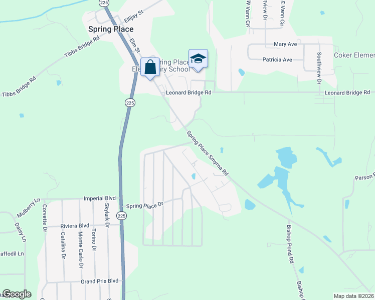map of restaurants, bars, coffee shops, grocery stores, and more near 233 Northern Fairway in Chatsworth