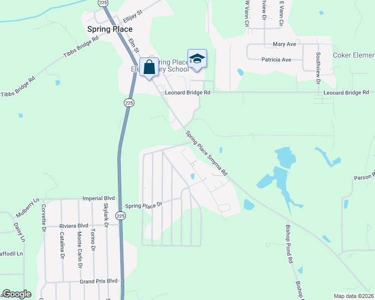 map of restaurants, bars, coffee shops, grocery stores, and more near 233 Northern Fairway in Chatsworth