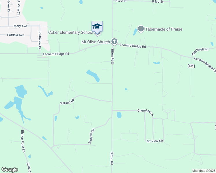 map of restaurants, bars, coffee shops, grocery stores, and more near 895 Sitton Road South in Chatsworth