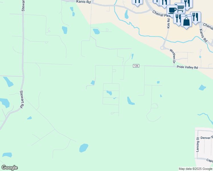 map of restaurants, bars, coffee shops, grocery stores, and more near 800 Layman Lane in Little Rock