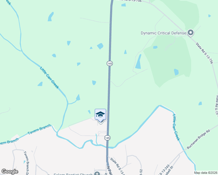 map of restaurants, bars, coffee shops, grocery stores, and more near 264 South Carolina 145 in Chesterfield