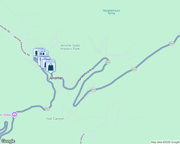 map of restaurants, bars, coffee shops, grocery stores, and more near 860 Hampshire Avenue in Jerome