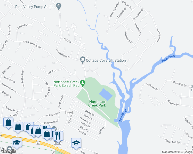 map of restaurants, bars, coffee shops, grocery stores, and more near 620 Hampton in Jacksonville