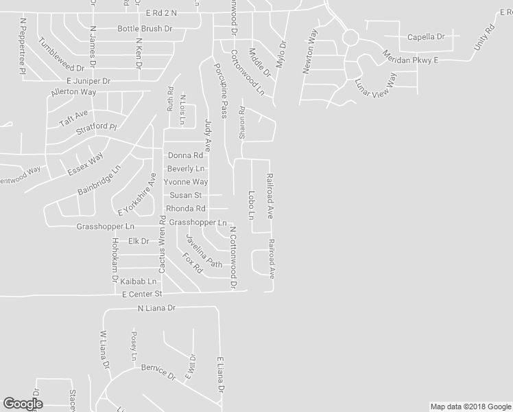 map of restaurants, bars, coffee shops, grocery stores, and more near 281 Lobo Lane in Chino Valley