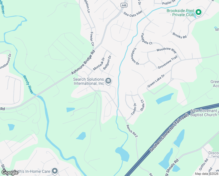 map of restaurants, bars, coffee shops, grocery stores, and more near 406 Tonsley Trail in Greenville