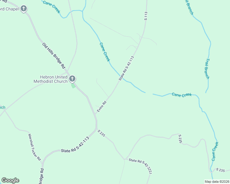 map of restaurants, bars, coffee shops, grocery stores, and more near 875 Evins Road in Pauline