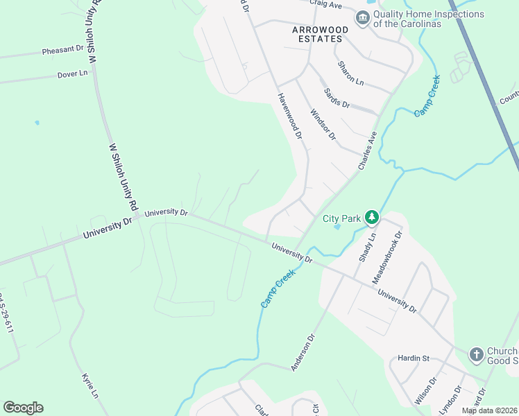 map of restaurants, bars, coffee shops, grocery stores, and more near 2222 University Drive in Lancaster