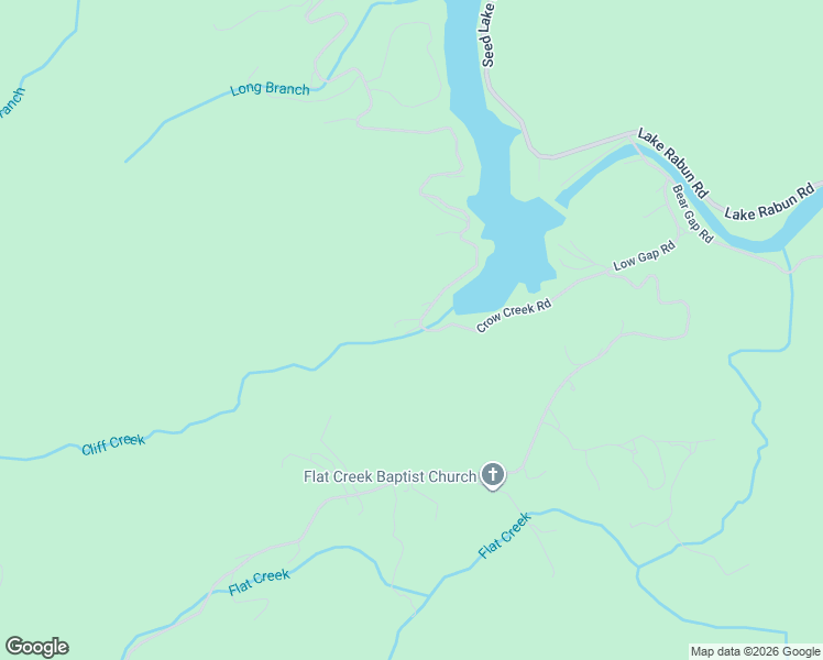 map of restaurants, bars, coffee shops, grocery stores, and more near Cliff Creek Lane in Rabun County