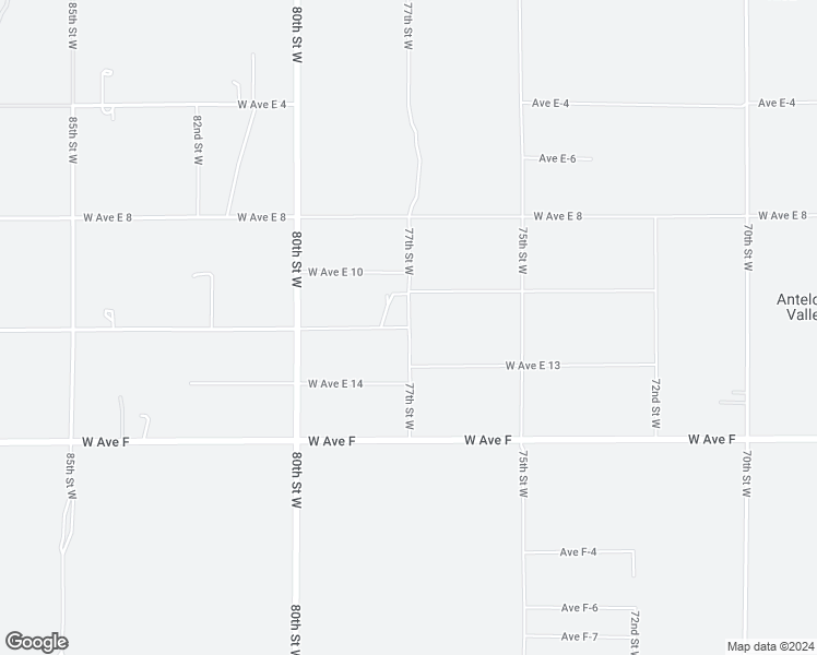 map of restaurants, bars, coffee shops, grocery stores, and more near West Avenue E12 in Los Angeles County