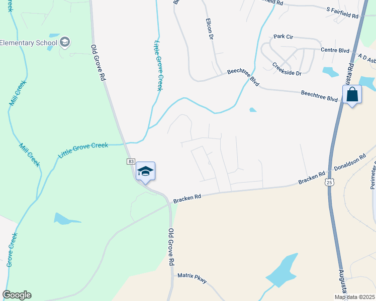 map of restaurants, bars, coffee shops, grocery stores, and more near 221 Sutters Mill Drive in Piedmont
