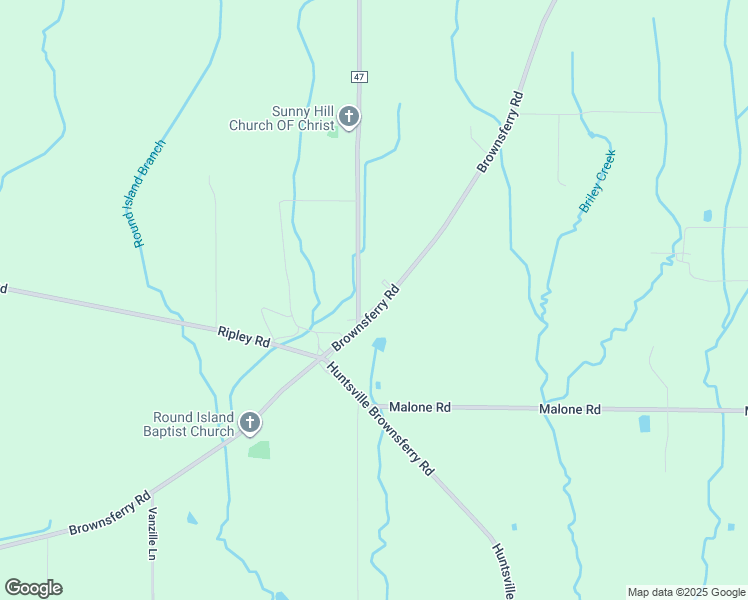 map of restaurants, bars, coffee shops, grocery stores, and more near 15199 Brownsferry Road in Athens