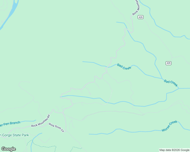map of restaurants, bars, coffee shops, grocery stores, and more near Rock Mountain Road in Rabun County