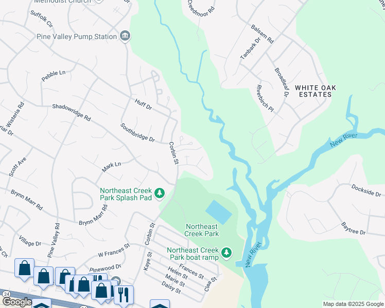 map of restaurants, bars, coffee shops, grocery stores, and more near 406 Somerset Cove in Jacksonville