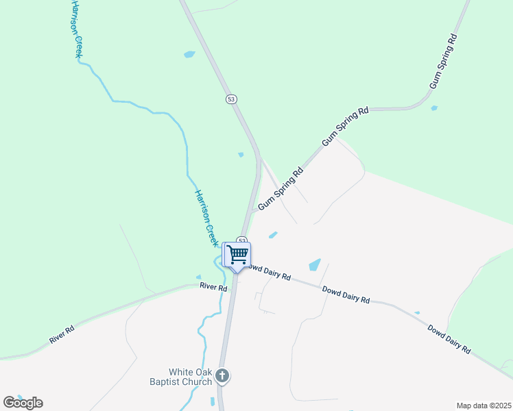 map of restaurants, bars, coffee shops, grocery stores, and more near 10384 North Carolina 53 in White Oak