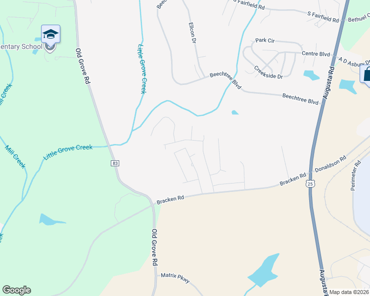 map of restaurants, bars, coffee shops, grocery stores, and more near 1 Watermark Court in Piedmont