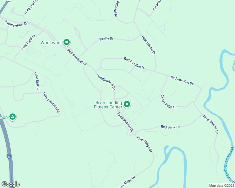 map of restaurants, bars, coffee shops, grocery stores, and more near 183 Candlewick Court in Wallace