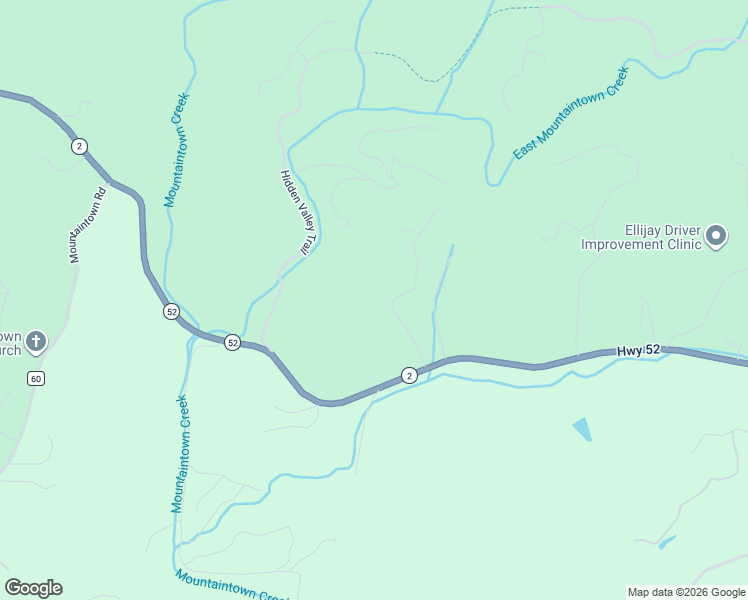map of restaurants, bars, coffee shops, grocery stores, and more near 175 Mountain Springs Road in Ellijay