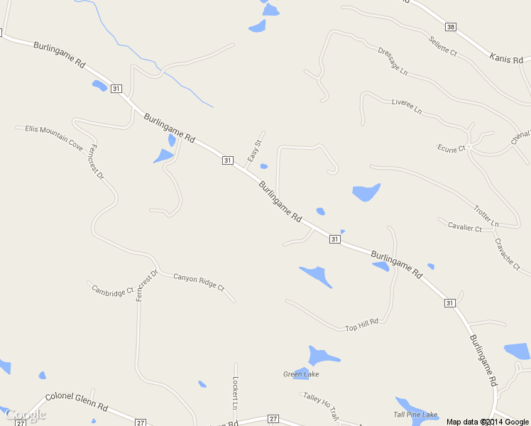 map of restaurants, bars, coffee shops, grocery stores, and more near 16501 Burlingame Road in Little Rock