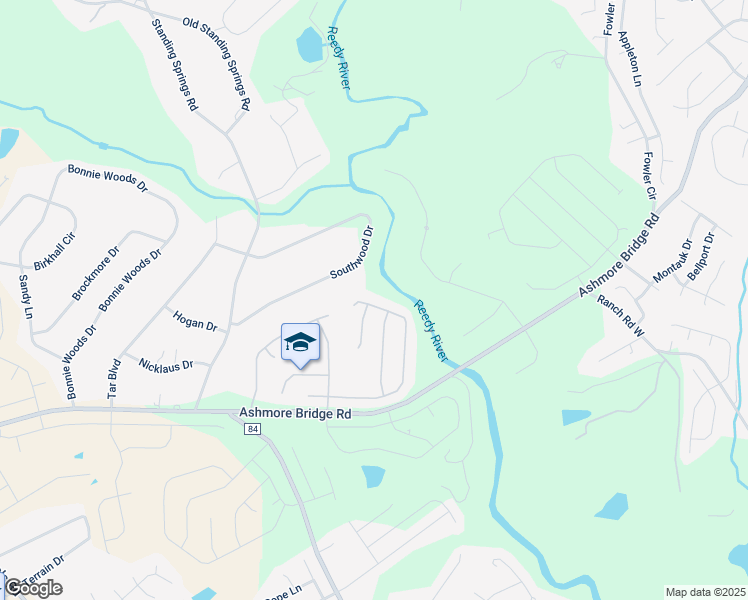 map of restaurants, bars, coffee shops, grocery stores, and more near 206 Wild Dogwood Way in Greenville