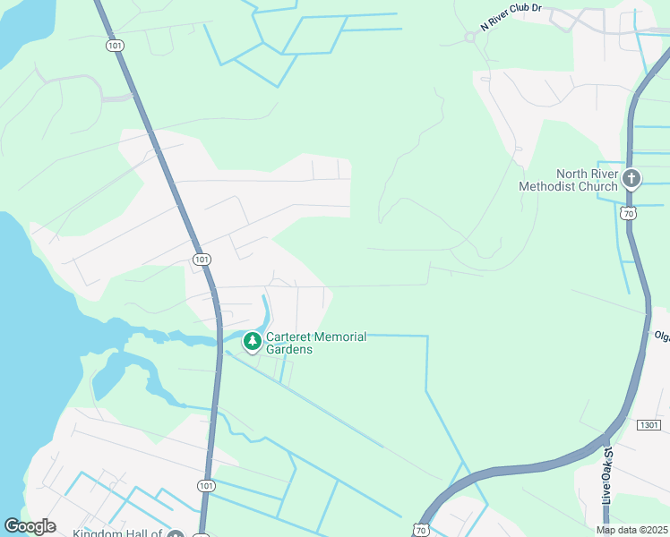 map of restaurants, bars, coffee shops, grocery stores, and more near 111 Sawgrass Lane in Beaufort
