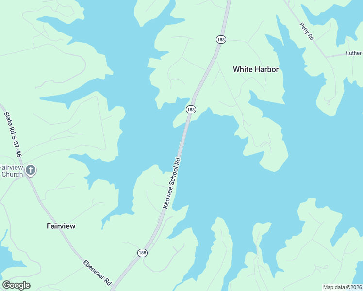 map of restaurants, bars, coffee shops, grocery stores, and more near Keowee School Road in Seneca