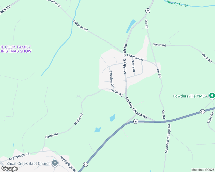 map of restaurants, bars, coffee shops, grocery stores, and more near 107 Elm Court in Easley