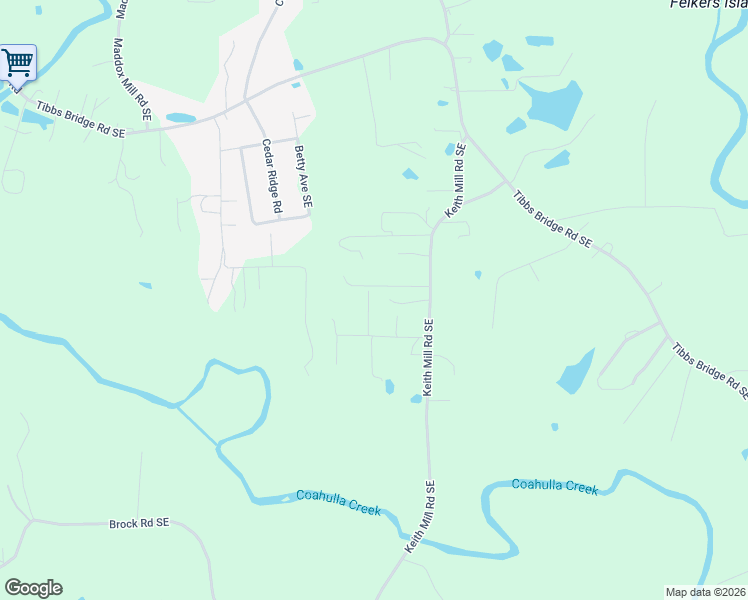 map of restaurants, bars, coffee shops, grocery stores, and more near 203 Atkins Way in Dalton