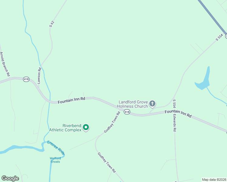 map of restaurants, bars, coffee shops, grocery stores, and more near 146 Farmwell Drive in Woodruff