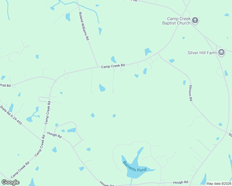 map of restaurants, bars, coffee shops, grocery stores, and more near 2716 Camp Creek Road in Lancaster