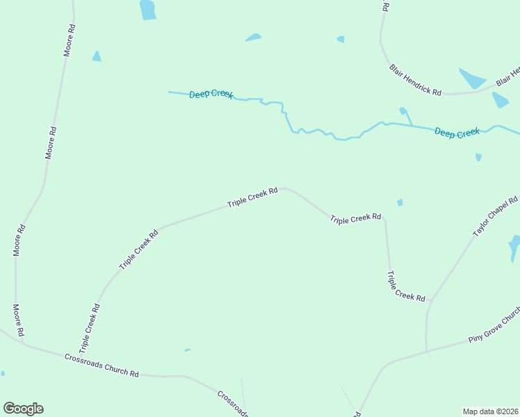 map of restaurants, bars, coffee shops, grocery stores, and more near Triple Creek Road in Mount Croghan
