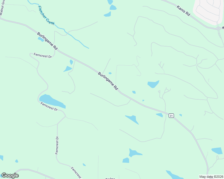 map of restaurants, bars, coffee shops, grocery stores, and more near 16501 Burlingame Road in Little Rock