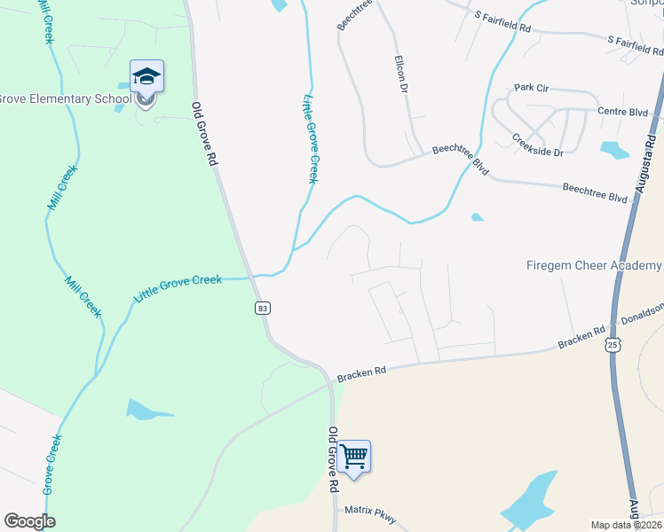 map of restaurants, bars, coffee shops, grocery stores, and more near 221 Sutters Mill Drive in Piedmont