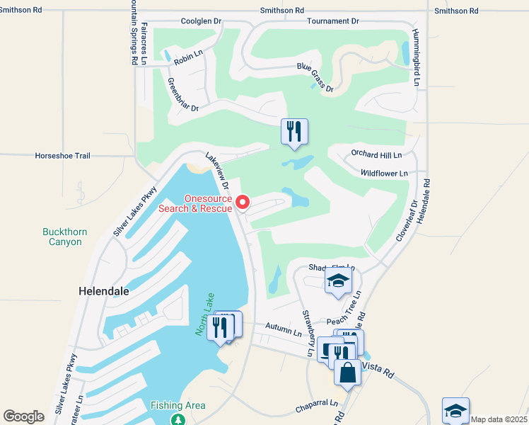 map of restaurants, bars, coffee shops, grocery stores, and more near in Helendale