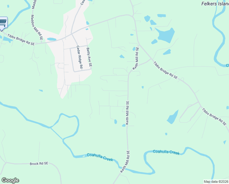 map of restaurants, bars, coffee shops, grocery stores, and more near 203 Atkins Way in Dalton