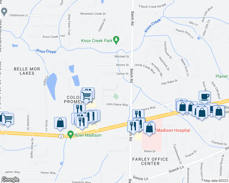map of restaurants, bars, coffee shops, grocery stores, and more near 114 Harvester Drive in Madison