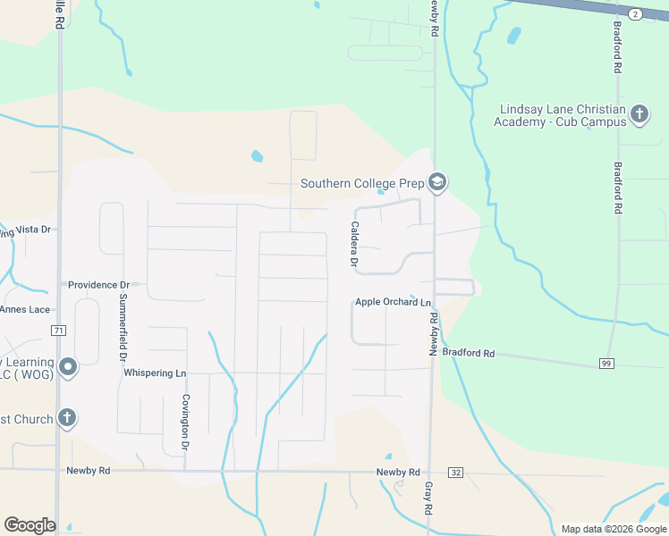 map of restaurants, bars, coffee shops, grocery stores, and more near 25601 Caldera Drive in Athens