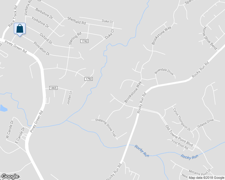 map of restaurants, bars, coffee shops, grocery stores, and more near 126 Cobblestone Trail in Jacksonville