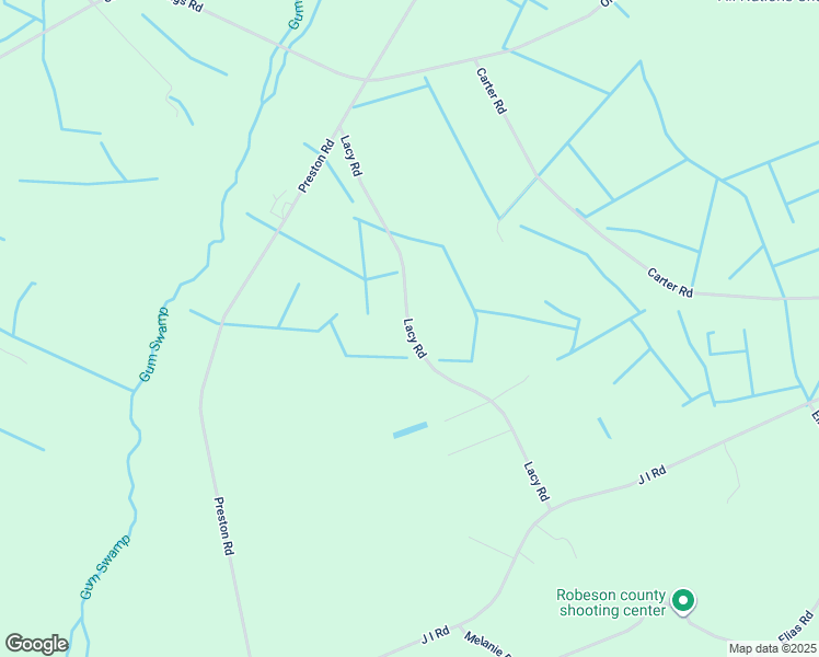map of restaurants, bars, coffee shops, grocery stores, and more near Lacy Road in Robeson County