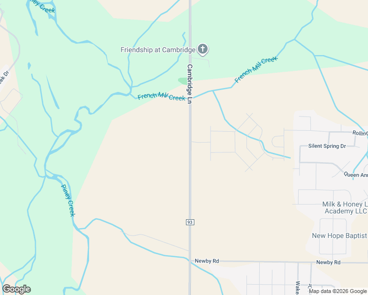 map of restaurants, bars, coffee shops, grocery stores, and more near 13498-13664 Cambridge Lane in Athens