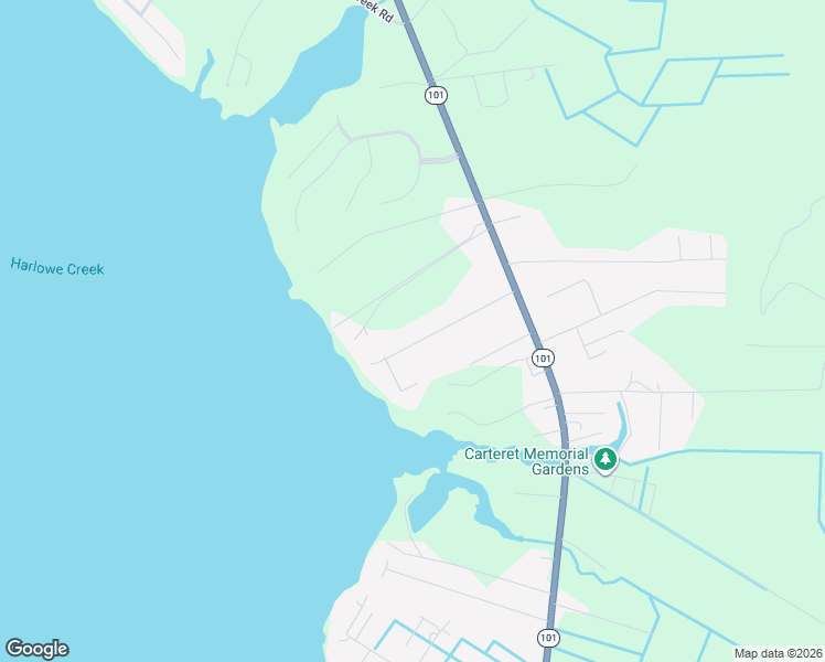 map of restaurants, bars, coffee shops, grocery stores, and more near 1021 State Highway 101 in Beaufort