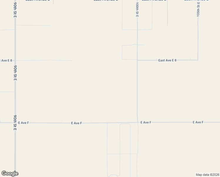 map of restaurants, bars, coffee shops, grocery stores, and more near 100th Street East in Lancaster