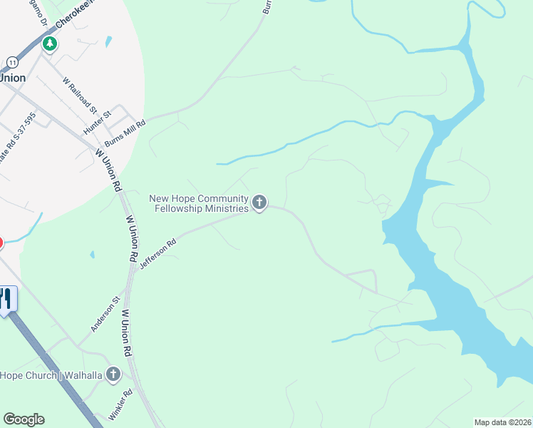 map of restaurants, bars, coffee shops, grocery stores, and more near 146 Jefferson Road in West Union