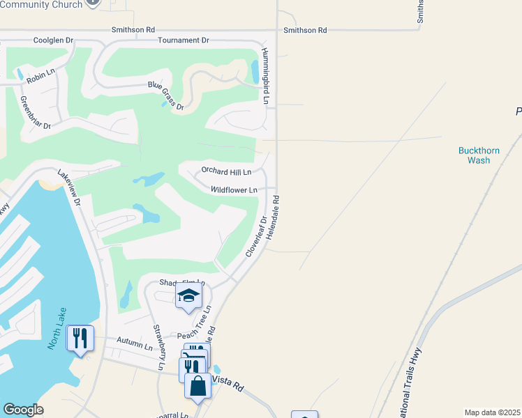 map of restaurants, bars, coffee shops, grocery stores, and more near 27600 Cloverleaf Drive in Helendale