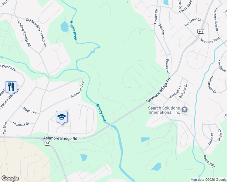 map of restaurants, bars, coffee shops, grocery stores, and more near 10 Midcroft Court in Greenville