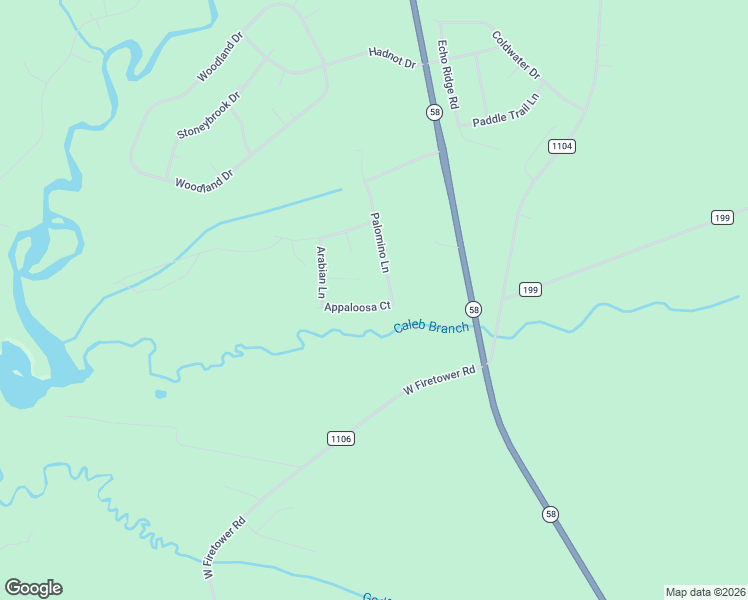 map of restaurants, bars, coffee shops, grocery stores, and more near 302 Appaloosa Court in Swansboro