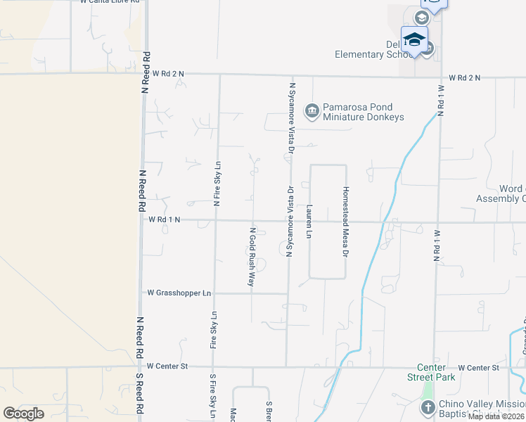 map of restaurants, bars, coffee shops, grocery stores, and more near 515 North Gold Rush Way in Chino Valley